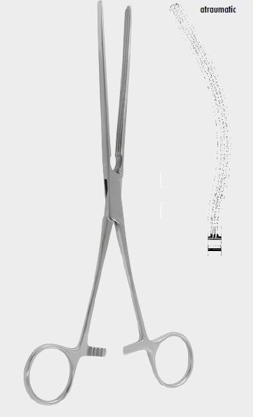 Затискач КОХЕР (KOCHER), атравматичний, 28 см (cm). Бренд: Zepf (Зепф).